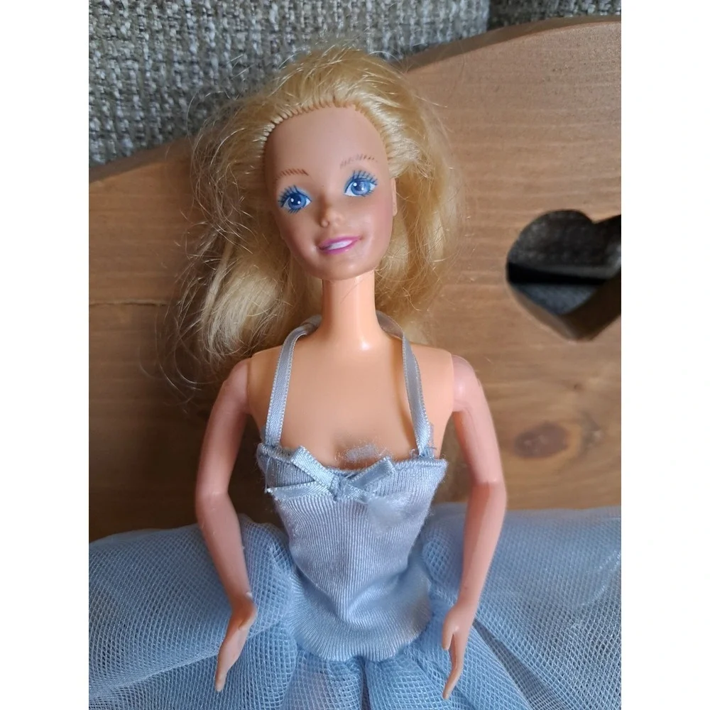 Mattel Inc. Barbie Girl Doll Blue Dress White Boots 1966 Made  Phillipines VTG
